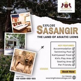 Best Resorts in Sasan Gir - Bright View Cottage, Junagadh, India