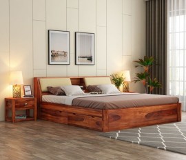 Buy Solid Wood Bed Online, Mumbai, Maharashtra