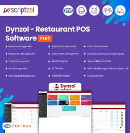 Dynzol Restaurant POS Software - Scriptzol, Chennai, India