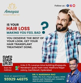 Best Hair Transplantation Clinic in Gachibowli | H, Hyderabad, India