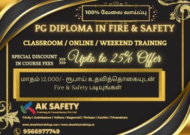 Pg Diploma in Fire & safety Training in Trichy, Chennai, India