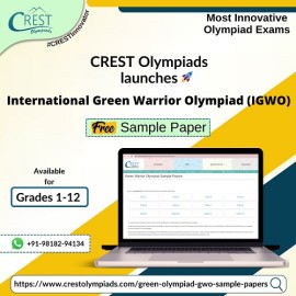 CREST Green Olympiad Sample Paper for 6th Grade, Gurgaon, India