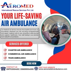Aeromed Air Ambulance Service in Bangalore , India