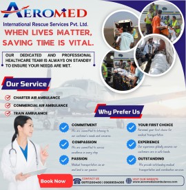 Aeromed Air Ambulance Service in Siliguri, Siliguri, India