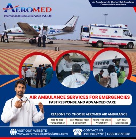 Aeromed Air Ambulance Service in Mumbai –, Mumbai, India