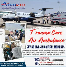 Aeromed Air Ambulance Service in Chennai – Shift , India