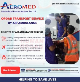 Aeromed Air Ambulance Service in Dibrugarh, India