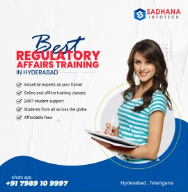 Regulatory Affairs Certification Course in Hyd, Hyderabad, India