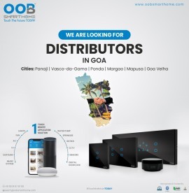 OOB Smarthome We are looking for distributor #Goa , Ahmedabad, Gujarat