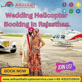 Get Instant Booking For Helicopter In Wedding Purp, Jaipur, India