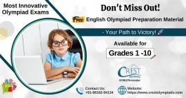 Free English Olympiad Study Material for all class, India